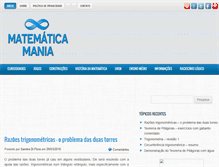 Tablet Screenshot of matematicamania.com.br